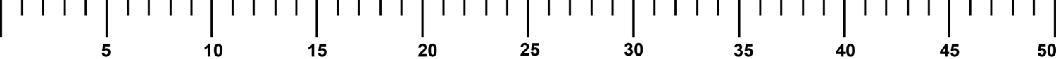 50 units scale